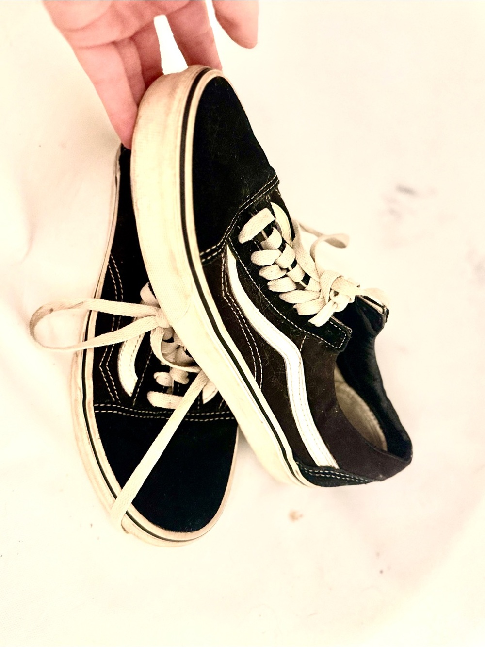 Vans Black and White Old Skool Skate Sneakers